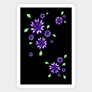 Pretty Purple Flowers Magnet